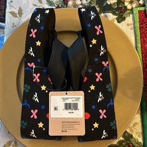 Size 9 Muk Luks Sandals New With Tags Cute Designs on Soles; 2 and 3/4” heels